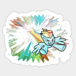 Watercolor Smear Dash Sticker